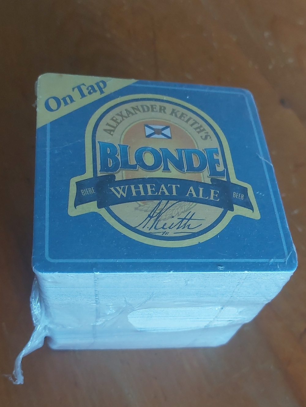 Vintage Alexander Keith's Blonde Wheat Ale Coasters Pack - New Sealed Stack